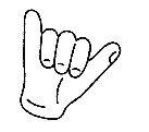The image you uploaded appears to depict a hand gesture with the thumb and pinky finger extended, while the other fingers are curled into the palm. This is commonly referred to as the "shaka" or "hang loose" gesture.